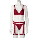 NORTIE Willow Rød Bralette-sett med Benstropper Rød 