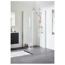 Dusjhjørne Noro Fix Trend R 800x800 mm, Klart glass