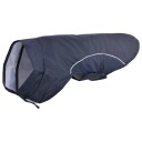 Vidaxl Hunde Regnfrakk Med Refleksstrimler Polyester Marineblå S