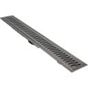 ACO 995 mm takrennebeslag med flaggrist, veggmontert stainless steel
