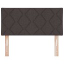  Sengegavl Diamantblokker Design Mørk Brun 90 cm Stoff