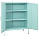 vidaXL Oppbevaringsskap myntegrønn 80x35x101,5 cm stål