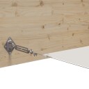 vidaXL Vertikal markise hvit 140x800 cm oxford stoff
