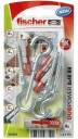 Fischer Universalplugg DUOPOWER Med Rund Krok 8 x 40mm 4 stk.