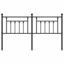 Sengegavl i metall svart 160 cm 8720845883522