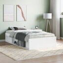 vidaXL Sengeramme hvit 100x200 cm 8721012157873