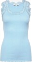 Rosemunde Rwbabette Silk Sl U-Neck Long Lace Top - CLEAR SKY - L
