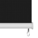 vidaXL Utendørs rullegardin 140x230 cm svart