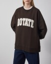 ROTATE Birger Christensen Heavy Sweat Crewneck - Brown - L