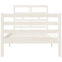 vidaXL Sengeramme hvit heltre 90x190 cm 3FT Single