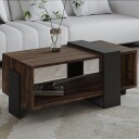 Norell Sofabord 90x40x49 cm - Valnøtt og antrasitt