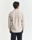 Gant Melert flanellskjorte i regular fit LIGHT BEIGE MELANGE XXXL