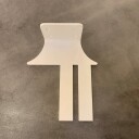 Hyllefeste for standardpanel T33 hvit Hvit høyglans