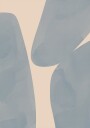 Soft Blue Forms Abstract Shapes Plakat Plakat / 30x40cm