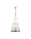 Reese 22" Pendant Soft Brass/Clear Restoration Glass