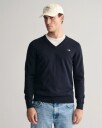 GANT Classic Cotton V-Neck Evening Blue