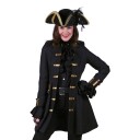 Thetru B.v. Piratkåpe Dame Svart Deluxe Large 1857-0100-000L