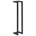 vidaXL Håndklestativ svart 12,5x12,5x60 cm jern