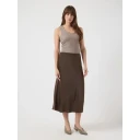 YASkjørt yasPella HW Midi Skirt Brun