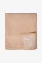 Lexington Sengeteppe i økologisk bomull med jacquardmønster Beige