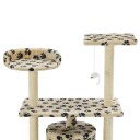 Vidaxl Kloretre Med Klorestolper I Sisal 95 cm Poteavtrykk Beige