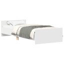 vidaXL Sengeramme hvit 100x200 cm konstruert tre 8721012154186