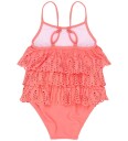 Mikk line Swim Suit Uv Frill Coral 122/128CM