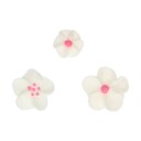 Spiselig Kakepynt Hvite Og Rosa Blomster Pk/32 