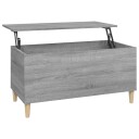 vidaXL Salongbord grå sonoma 90x44,5x45 cm konstruert tre