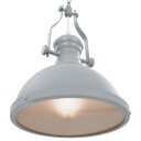 vidaXL Taklampe grå rund E27