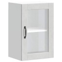  Veggmontert kjøkkenskap med glassdør Porto betonggrå 8721158423573