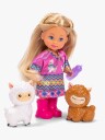 Evi Love Dukke Med Alpakkaer 12 cm