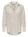 ONLY Carmakoma Carzazima L/S Loose Shirt Wvn Noos   Cream   42
