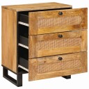  Nattbordskap Naturlig 50 x 33 x 62 cm Massiv mango tre