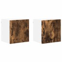  Kjøkkenskap 2 pcs Røkt eik 40 x 31 x 40 cm Konstruert tre