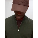 Selected HOMME   Genser slhTray LS Knit Merino Half Zip   Grønn