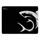 White Shark MP 1966 Musematte m/design 40x30cm Svart/Hvit