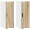  Kjøkkenskap 2 pcs Sonoma eik 30 x 31 x 80 cm Konstruert tre