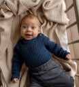 Hanevild Ensign Blue Albert Romper 86