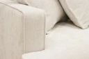 Rossita Lyx 4 seters Høyrevendt L formet Extra Dyp Sjeselongsofa i Chenille   Beige Chenille