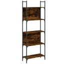  Bokhylle 5 etasjer røkt eik 60,5x24x166,5 cm konstruert tre 8721012339163