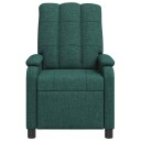 vidaXL Recliner Mørkegrønn Stoff
