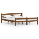 vidaXL Sengeramme honningbrun heltre furu 160x200 cm
