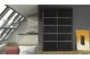 Garderobe Lino LED belysning   Svart