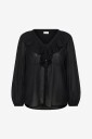 Kaffe Curve Bluse kcLana Frill Svart