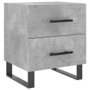 vidaXL Nattbord betonggrå 40x35x47,5 cm konstruert tre