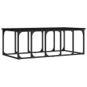 vidaXL Salongbord svart 100x50x35,5 cm konstruert tre