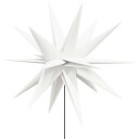vidaXL Herrnhuter stjernelys med bakkeplugg og LED foldbar hvit 57 cm