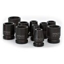 Hitachi 751879, Kraftpipesett, Sort, 10 Hoder, 1/2", 10,11,12,13,14,17,19,21,22,24 Mm