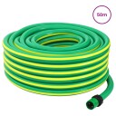 vidaXL Hageslange 5-Lags Grønn og gul 3/4'' 50 m PVC